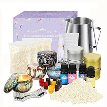 Load image into Gallery viewer, Craft with Love DIY Candle Making Kit Scented Candles Supplies for Beginners with 4 Pack x 200g 100% Natural Beeswax, Fragrance Oils, Pouring Pot, Candle Wicks, Candle Tins etc.